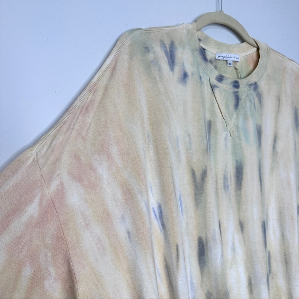 YOUNG FABULOUS BROKE Juliette Crew Top‎ in Buttercup Picnic Sz S - Picture 4 of 10